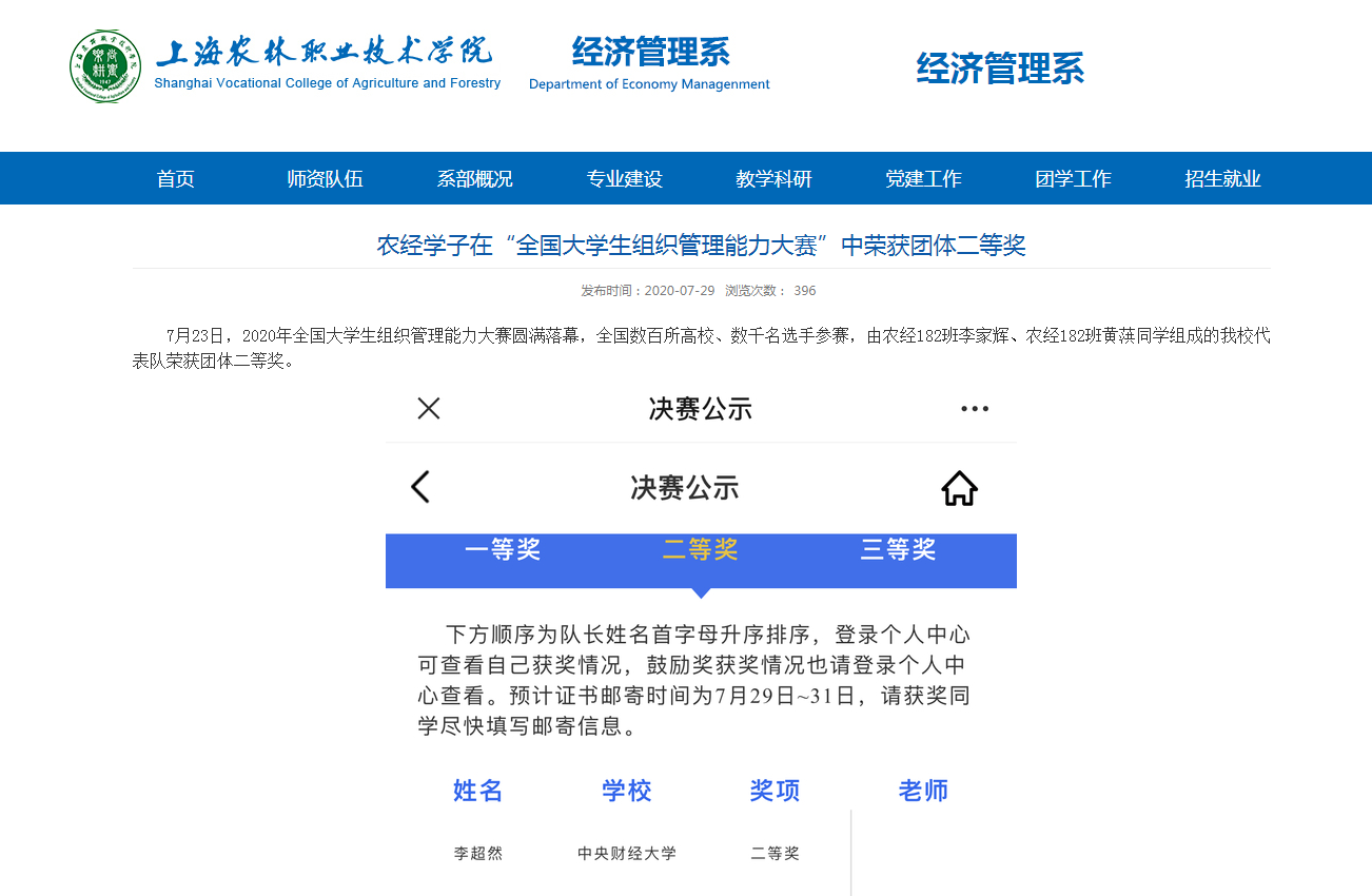 获奖表彰